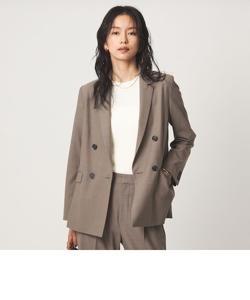 ［size SHORT/TALLあり］カチリラ ダブル ジャケット ウォッシャブル ストレッチ