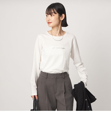 ロゴ ロングスリーブ カットソー
