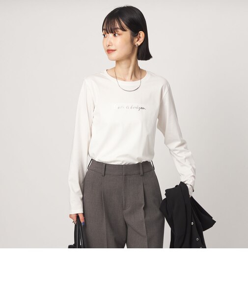 ロゴ ロングスリーブ カットソー