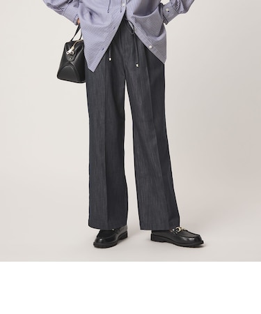 ［size SHORT/TALLあり］ニーハイフレア パンツ デニム ストレッチ