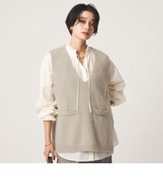ヘアリー ニット ベスト