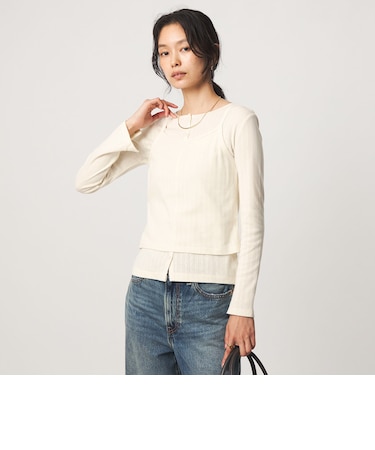 【別注】＜Healthknit＞レイヤード プルオーバーカットソー