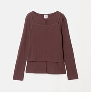 【別注】<Healthknit>レイヤード プルオーバーカットソー