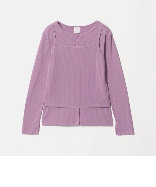 【別注】＜Healthknit＞レイヤード プルオーバーカットソー