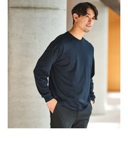 【WEB限定】JUST fit デイリー ワイド 長袖 Tシャツ -吸水速乾・抗菌-