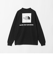 ＜THE NORTH FACE＞ロングスリーブ バックスクエア ロゴティー 長袖 Tシャツ