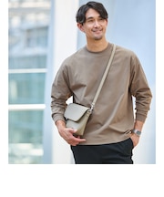 【WEB限定】JUST fit クリーン カノコ ワイド クルーネック 長袖 Tシャツ -抗菌-
