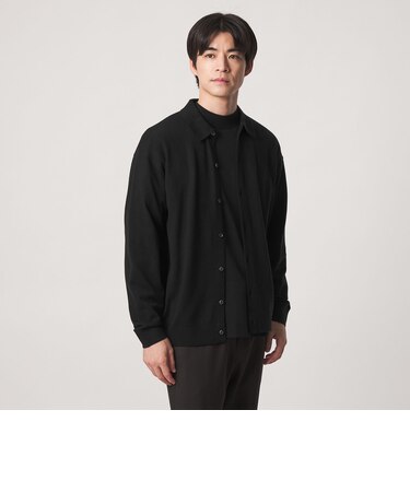 【WEB限定】JUST fit ハイゲージ ポロニット カーディガン