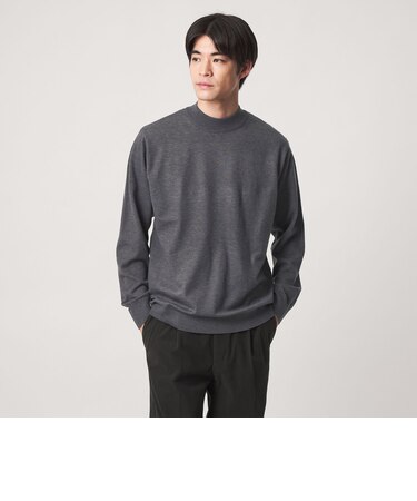 【WEB限定】JUST fit ハイゲージ ジャケイン モックネック ニット