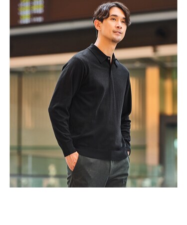 【WEB限定】JUST fit ハイゲージ ジャケイン ニットポロ