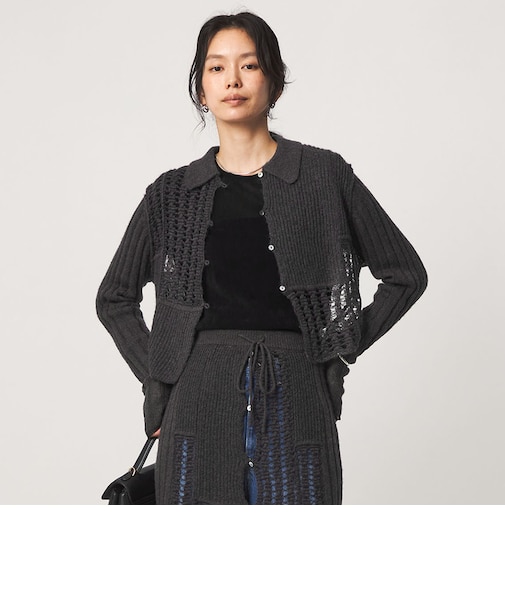【別注】＜tyn.TGOR＞パネル カラー カーディガン