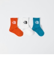 ＜THE NORTH FACE＞ロゴ 3P クルーソックス / キッズ 16cm-18cm