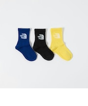 <THE NORTH FACE>ロゴ 3P クルーソックス / キッズ 16cm-18cm