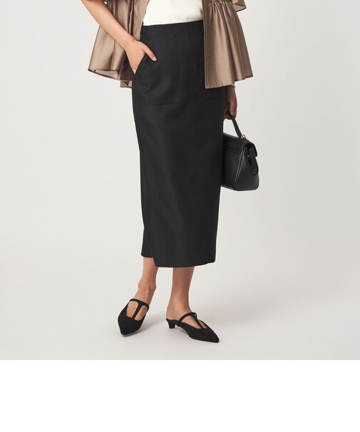 Daily Chic Iライン スリム スカート ストレッチ