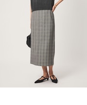Daily Chic Iライン スリム スカート ストレッチ