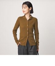 ＜1_OF MINE＞2WAYネック ニット カーディガン マシンウォッシャブル