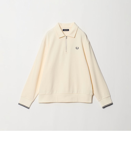 <FRED PERRY>ハーフジップ 長袖 スウェット