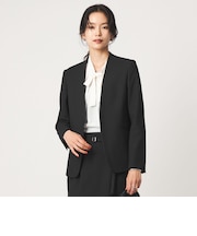 ［size SHORT/TALLあり］ライト ダブルクロス ノーラペル ジャケット