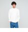 ロングファイバー クリア モックネック 長袖 Tシャツ カットソー