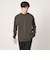 ロングファイバー クリア モックネック 長袖 Tシャツ カットソー
