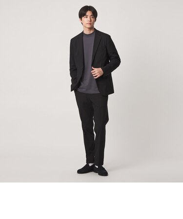 【WEB限定】JUST fit ウールライク ナロー セットアップ ジャケット&パンツ -ストレッチ-