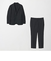 【WEB限定】JUST fit ウールライク ナロー セットアップ ジャケット&パンツ -ストレッチ-