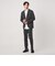 【WEB限定】JUST fit ウールライク ナロー セットアップ ジャケット＆パンツ -ストレッチ-