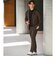 【WEB限定】JUST fit ウールライク ナロー セットアップ ジャケット＆パンツ -ストレッチ-