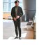 【WEB限定】JUST fit ウールライク ナロー セットアップ ジャケット＆パンツ -ストレッチ-