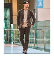 【WEB限定】JUST fit コーデュロイ ナロー セットアップ ジャケット&パンツ