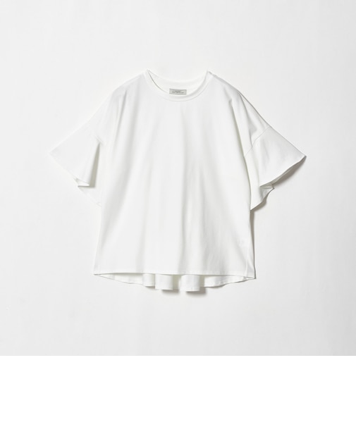 【WEB限定】袖フリル プルオーバー カットソー 接触冷感 UVカット 遮熱