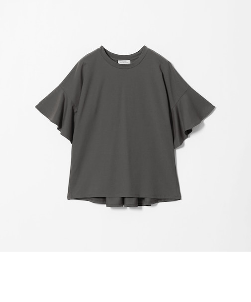 【WEB限定】袖フリル プルオーバー カットソー 接触冷感 UVカット 遮熱