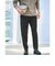 【WEB限定】JUST fit ウールライク 1プリーツ イージーパンツ -ストレッチ-