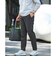 【WEB限定】JUST fit ウールライク 1プリーツ イージーパンツ -ストレッチ-