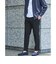 【WEB限定】JUST fit ウールライク 1プリーツ イージーパンツ -ストレッチ-