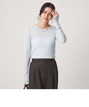 ［size SHORTあり］テレコ クルーネック プルオーバー