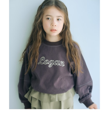 【別注】<LOGAN knitting mills>チェーンステッチ プルオーバー / キッズ 120cm-160cm