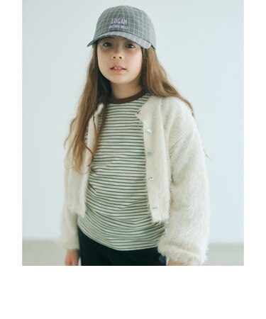 【COOL CHIC GIRLS STYLE】フラッフィー カーディガン / キッズ 120cm-160cm