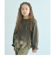 【COOL CHIC GIRLS STYLE】チェック シャーリング プルオーバー / キッズ 120cm-160cm