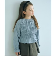 【COOL CHIC GIRLS STYLE】チェック シャーリング プルオーバー / キッズ 120cm-160cm