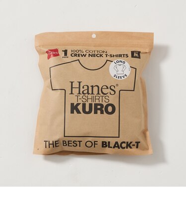 【WEB限定】<Hanes>KURO 長袖 Tシャツ