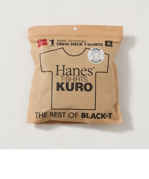 【WEB限定】<Hanes>KURO 長袖 Tシャツ
