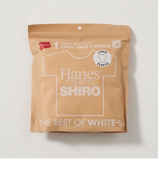 【WEB限定】＜Hanes＞SHIRO 長袖 Tシャツ