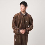 【別注】<UMBRO>ベロア 長袖 ポロシャツ