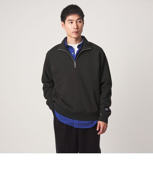 【別注】＜Champion＞ハーフジップ 長袖 スウェット