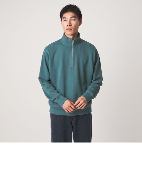 別注】＜Champion＞ハーフジップ 長袖 スウェット｜グリーンレーベル