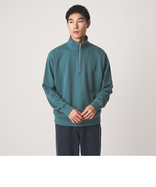 【別注】<Champion>ハーフジップ 長袖 スウェット