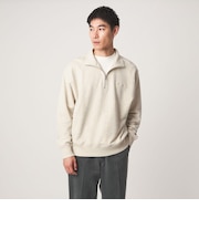 【別注】<Champion>ハーフジップ 長袖 スウェット