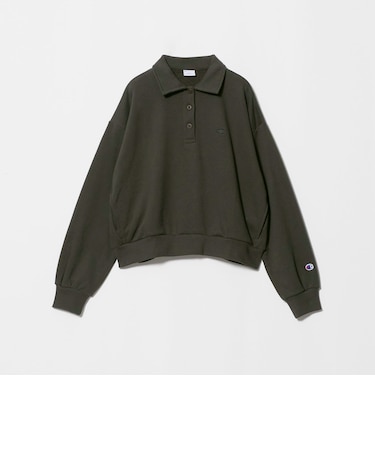 【別注】<Champion> CVC ヘンリーボタン スウェット プルオーバー