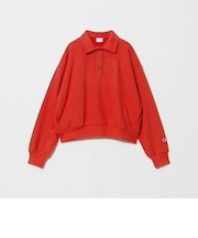 【別注】<Champion> CVC ヘンリーボタン スウェット プルオーバー